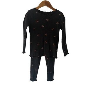 Rise Little Earthling Ribbed Matching Set Dragonfly 3-4 Years